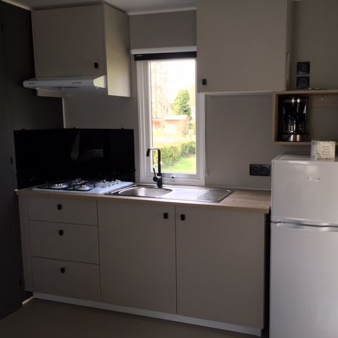 Mobile home 4 persons - Comfort mobile home 24 m2 (2 bdrm-4 pers) + TV + terrace 4 pers