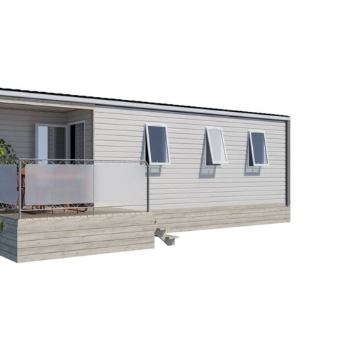 Mobile home 6 persons - Comfort 28 m2 (3 bdrm-6 pers) + terrace