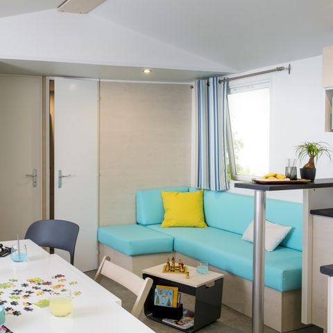 MOBILE HOME 6 people - Comfort mobile home 34 m2 (3bed-6 pers) + terrace 6 pers