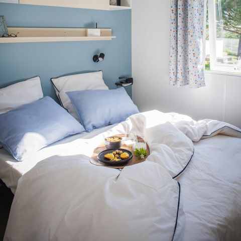 Mobile home 6 persons - Comfort mobile home 34 m2 (3bed-6 pers) + terrace 6 pers