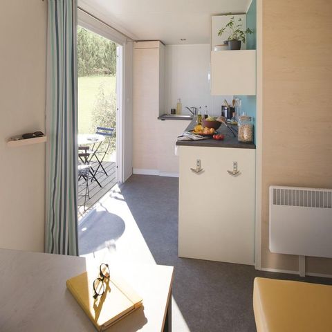 Mobile home 2 persons - Standard 20m² (1 bdrm-2 pers) + TV + terrace