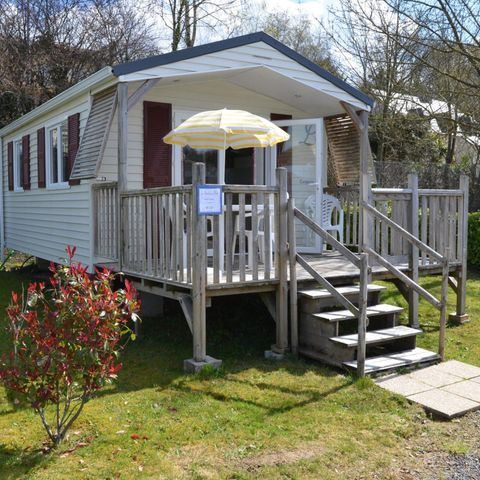 Mobilheim 2 Personen - Standard 20m² (1 Schlafz. - 2 Pers.) + TV + Terrasse