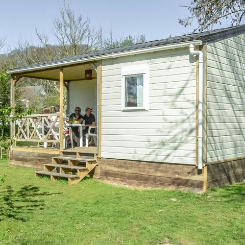 Chalet 4 Personen - Komfort-Chalet 30 m² (2 Zimmer-4 Personen) + TV + überdachte Terrasse