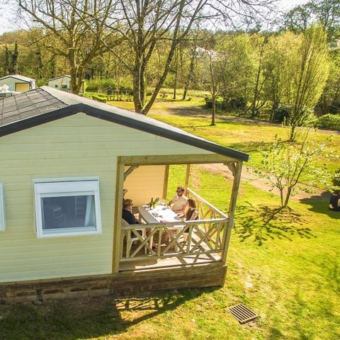 CHALET 4 personas - Chalet confort 30 m² (2 hab-4 pers) + TV + terraza cubierta