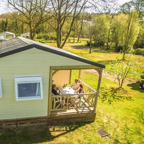 Chalet 4 persons - Chalet confort 30 m² (2 bdrm-4 pers) + TV + covered terrace