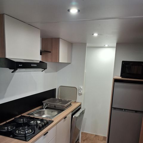 Mobile home 4 persons - Premium mobile home 33m2 (2 bdrm-4 pers) + TV + terrace