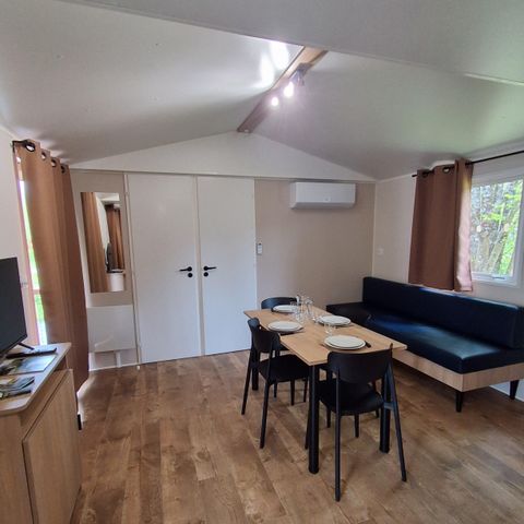 Mobile home 4 persons - Premium mobile home 33m2 (2 bdrm-4 pers) + TV + terrace