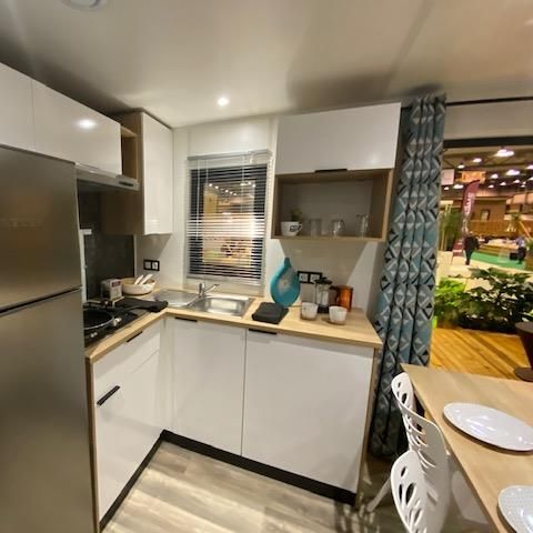 Mobile home 4 persons - Premium mobile home, 2 bedrooms, 2 shower rooms, sleeps 4 in a western village