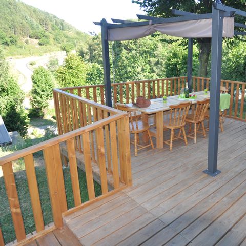 Mobile home 4 persons - Chalet confort trappeur 2 bedrooms, with wooden mini-chalet 2/Pers