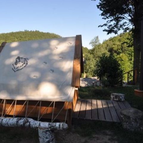 Mobile home 4 persons - Prestige trapper chalet, 2 bedrooms, 2 bathrooms, 2 trapper cabins