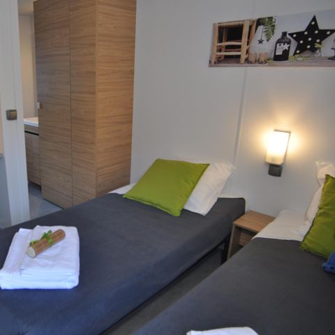 MOBILHOME 4 personas - Prestige trapper chalet, 2 dormitorios, 2 baños, 2 cabañas trapper