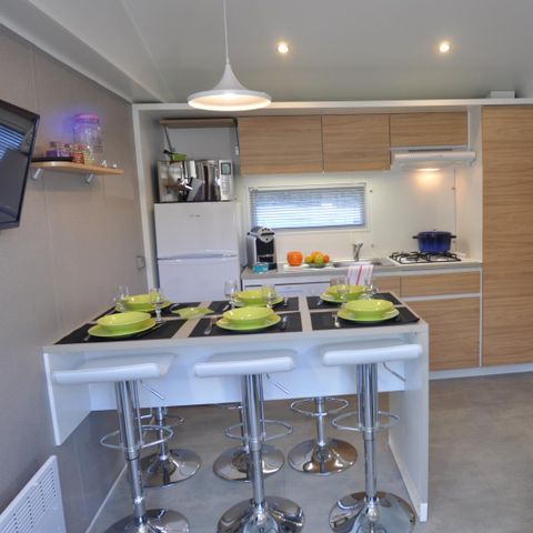 Mobile home 4 persons - Prestige trapper chalet, 2 bedrooms, 2 bathrooms, 2 trapper cabins