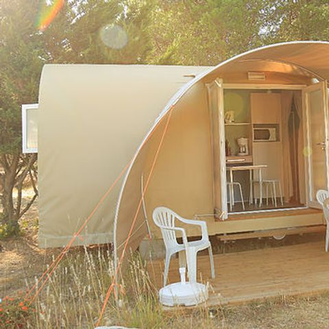Glampingtent 4 personen - COCO SWEET zonder sanitair 15 m²