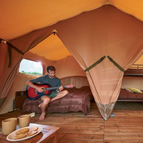 Canvas and wooden tent 6 persons - Lodge Safari Tent 4-6 People
