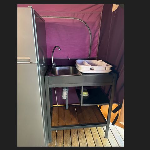 Canvas and wooden tent 6 persons - Lodge Safari Tent 4-6 People