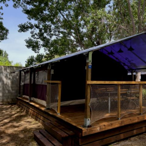 TENTE TOILE ET BOIS 6 personnes - Tente Lodge Safari 4-6 Personnes