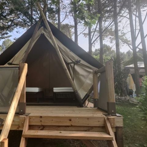 TENTE TOILE ET BOIS 2 personnes - Tente Mooera - 1 Chambre