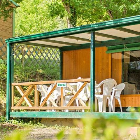 Chalet 4 personen - Yucca ohne Dusche (Option gegen Gebühr möglich mobile Klimaanlage)