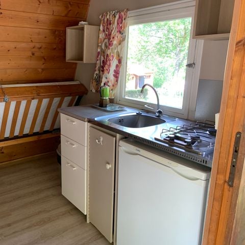 Chalet 3 personen - Camp'Nature zonder sanitair 22m².