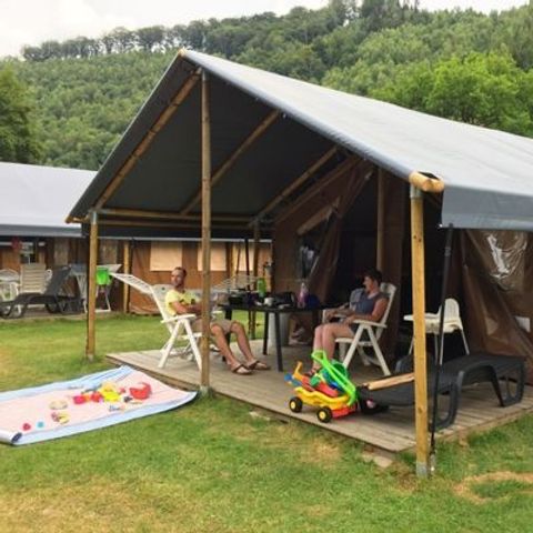 Tent van canvas en hout 6 personen - LODGETENT, TYPE SL