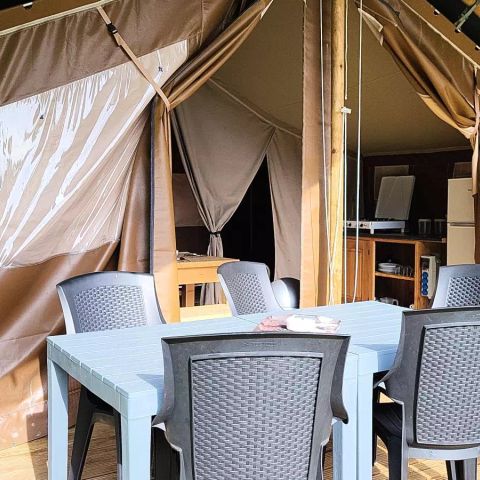 Canvas and wooden tent 5 persons - Lodge 3 Rooms 5 People Without Sanitary