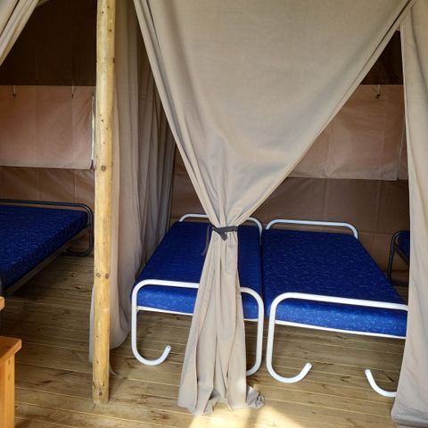 Tenda in tela e legno 5 persone - Coco (lodge Safari)