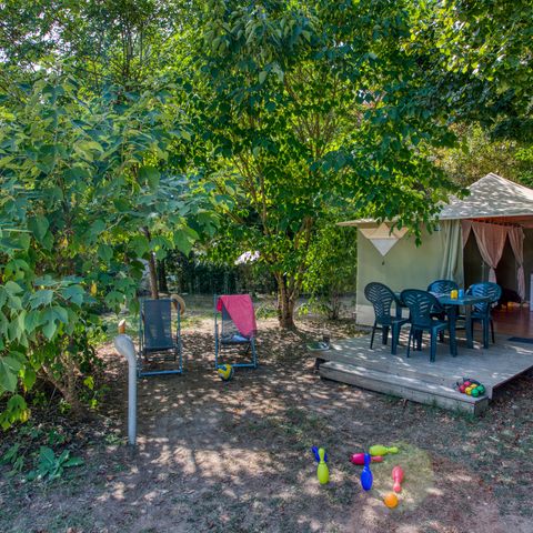 Glamping tent 4 persons - Eco 16m² (2 bedrooms) 4 pers