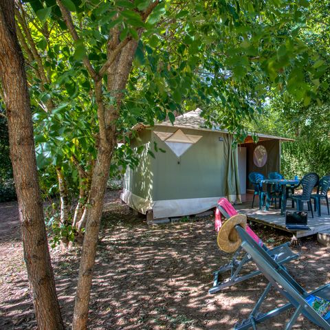 Glamping tent 4 persons - Eco 16m² (2 bedrooms) 4 pers