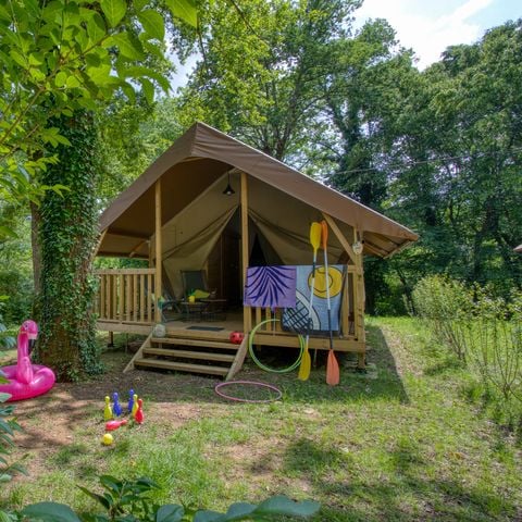TIENDA DE CAMPAÑA 4 personas - Wood Lodge Confort 30 m² (2 dormitorios) - con sanitarios