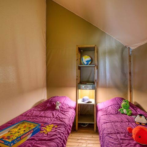 ZELT 4 Personen - Wood Lodge Confort 30 m² (2 Zimmer) - mit Sanitäranlagen