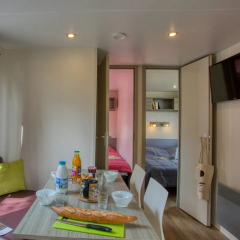 MOBILHOME 4 personnes - Mobil-home Challans Confort (2 chambres) - terrasse couverte + TV 4 pers.