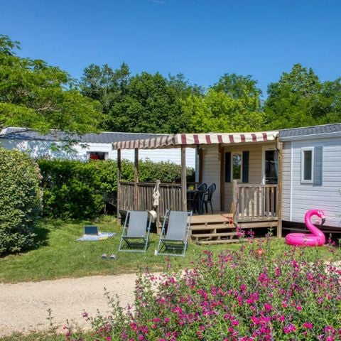 MOBILHOME 4 personnes - Confort 26m² (2 chambres) - terrasse couverte + TV 4 pers.