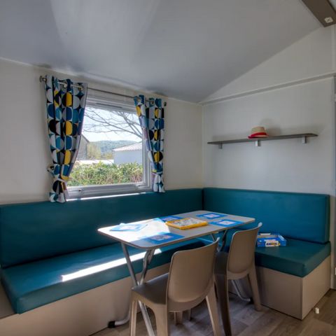 MOBILHEIM 4 Personen - Mobilheim Bahamas Confort 26m² (2 Zimmer) - überdachte Terrasse + TV 4 pers.