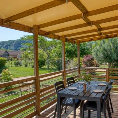 MOBILHOME 4 personnes - Mobil-home Premium 34m² (2 chambres) - climatisation + lave-vaiselle + TV 4 pers.