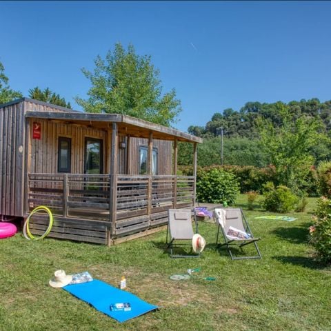 BUNGALOW 4 personnes - Mobil-home Premium 34m² (2 chambres) - climatisation + lave-vaiselle + TV 4 pers.