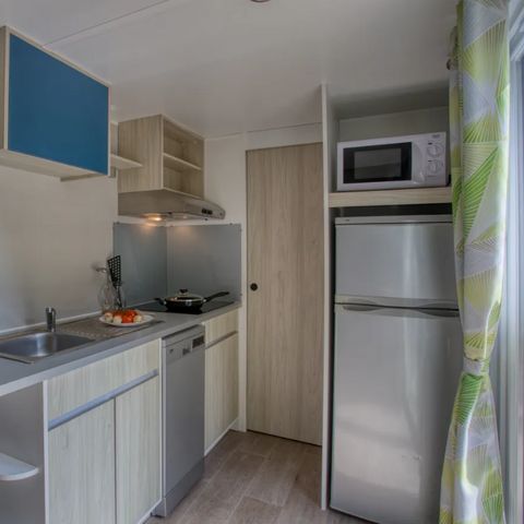 MOBILHOME 4 personnes - Mobil-home Campbell Premium 34m² (2 chambres) - climatisation + lave-vaiselle + TV 4 pers. 