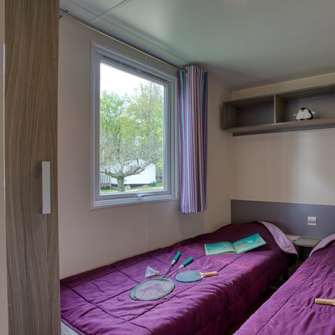 Mobilheim 6 Personen - Cayuga Confort 41m² (3 Zimmer) - überdachte Terrasse + TV