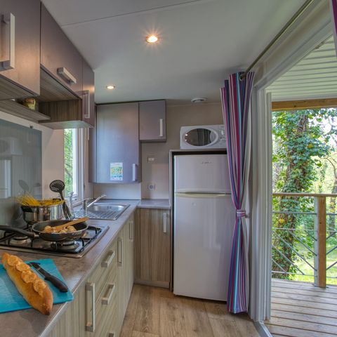 MOBILHOME 6 personnes - Mobil-home Cayuga Confort 41m² (3 chambres) - terrasse couverte + TV