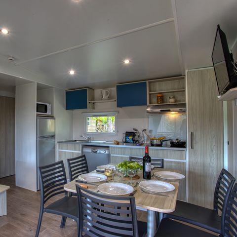 MOBILHOME 6 personas - Mobil-home Premium 36m² (3 habitaciones) - aire acondicionado + lavavajillas + TV 6 pers.