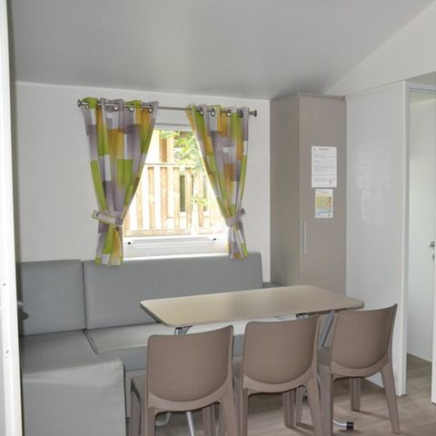 Mobilheim 6 personen - Mobilheim Confort 34m² (3 Zimmer) - überdachte Terrasse + TV 6 pers.