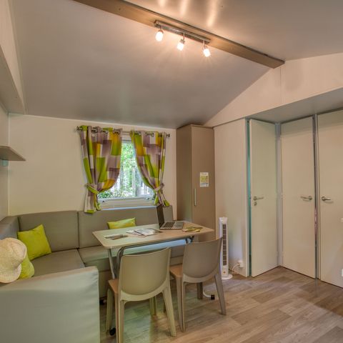 Mobilheim 6 Personen - Mobilheim Confort 34m² (3 Zimmer) - überdachte Terrasse + TV 6 pers.