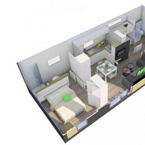 Mobile home 6 persons - Sunêlia LUXE TAOS - 3 bedrooms