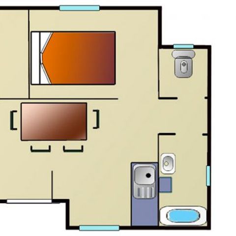 Bungalow 5 Personen - Komfort