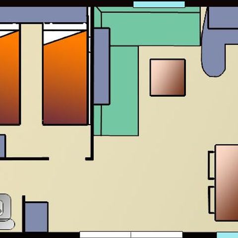 MOBILHOME 6 personas - Ocio Confort