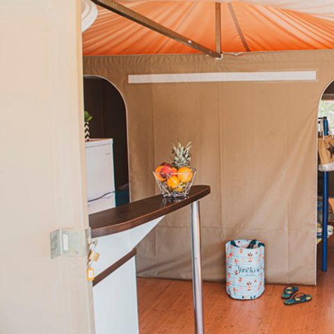 TENDA IN TELA E LEGNO 6 persone - RIFUGIO DEL SOLE