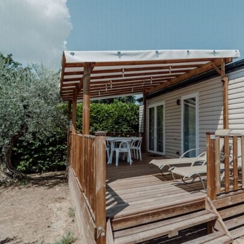 Stacaravan 5 personen - Cottage Confort 27m², 5pl-2ch