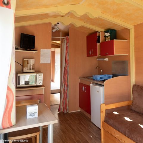 Uniek 4 personen - Roulotte - 1 slaapkamer 1/4 pers