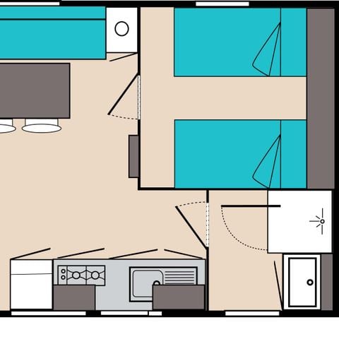BUNGALOW 4 personnes - Mobilhome 4 personnes
