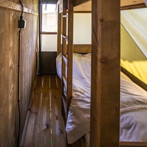 TENDA IN TELA E LEGNO 5 persone - Valkanela - Tenda Safari Bella Vista + sanitari + aria condizionata (8P)