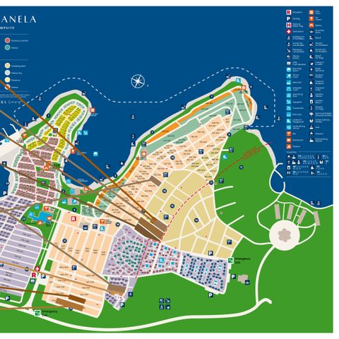 TIENDA DE LONA Y MADERA 5 personas - Valkanela - Tienda safari + instalaciones sanitarias + aire acondicionado (6P)